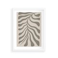 Plakat w ramie 30x40 - Zaklęte Kształty - nowoczesna sztuka, plakat modern - rama biała