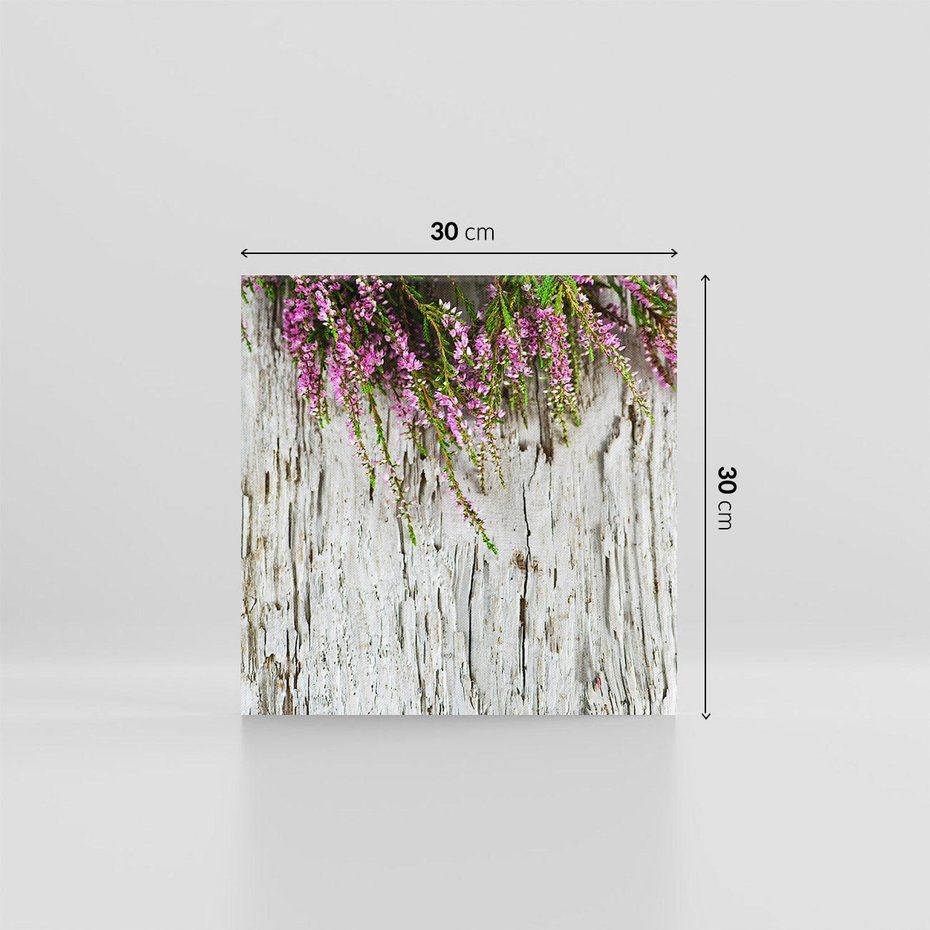 Obraz na płótnie 30x30 - Fioletowe Wrzosy - wrzosy, fiolet