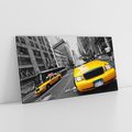 Obraz na płótnie 120x60 - Dynamiczny TAXI w Nowym Jorku - TAXI, NY
