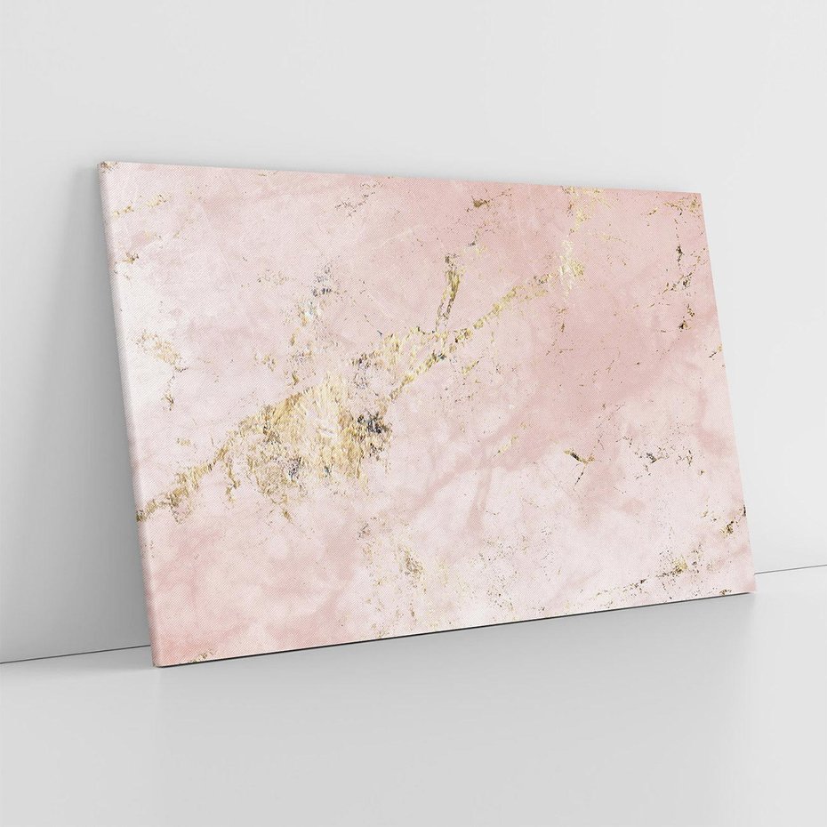 Obraz na płótnie 70x50 - Piękno w Szczegółach - marmur, złoto