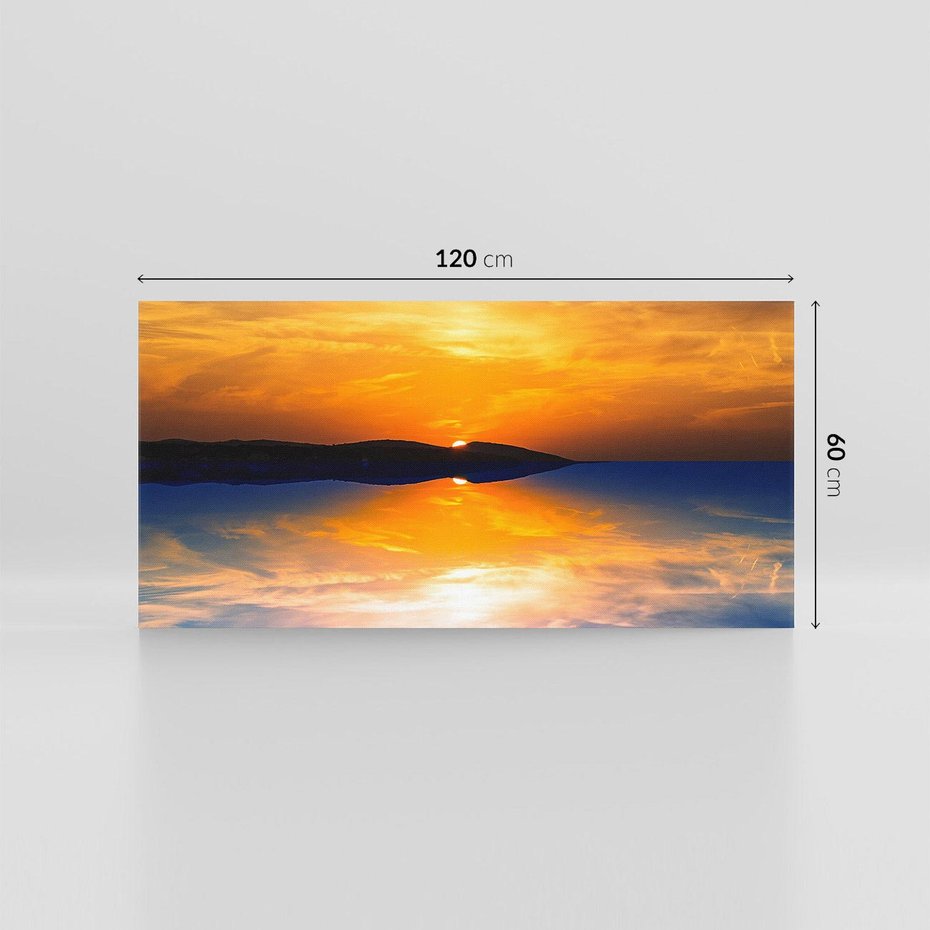 Obraz na płótnie 120x60 - Zachód słońca nad oceanem - zachód słońca,