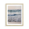 Plakat w ramie 40x50 - Malowniczy Nadmorski Krajobraz - morze, fale - rama drewno