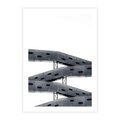 Plakat bez ramy 21x30 - Monochromatyczna Sztuka Nowoczesnych Budynków - architektura, nowoczesne formy