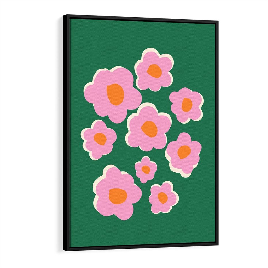 Obraz w ramie 50x70 - Przenikające Refleksje - abstrakcyjny plakat, boho styl - rama czarna