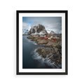 Plakat w ramie 40x50 - Skandynawia - górska odsłona - Skandynawia, góry - rama czarna