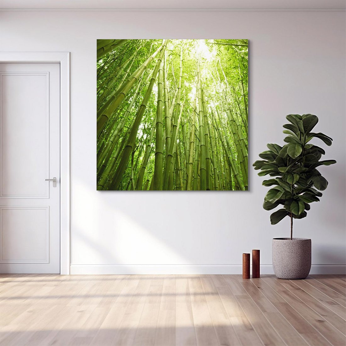 Obraz na płótnie 70x70 - Siła Natury - drzewa, las