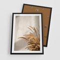 Plakat w ramie 50x70 - Swobodne trawy boho - boho, suche - rama czarna