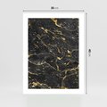 Plakat bez ramy 30x40 - Egzotyczny Blask - marmur, złoto