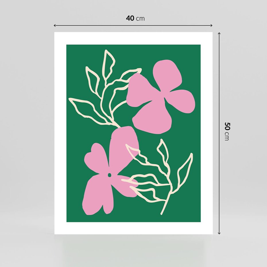 Plakat bez ramy 40x50 - Wewnętrzne Fale - abstrakcyjny plakat, boho styl