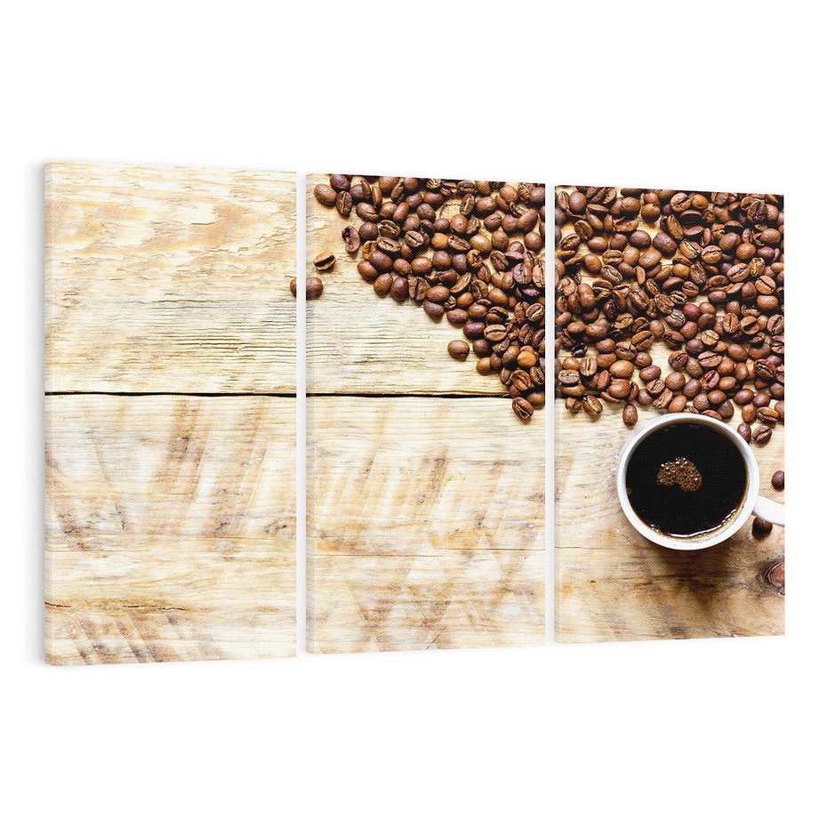 Obraz na płótnie 120x80 - Chwila przy filiżance kawy - kawa, filiżanka