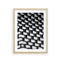 Plakat w ramie 30x40 - Elegancja Wysokości - architektura, wieżowiec - rama drewno