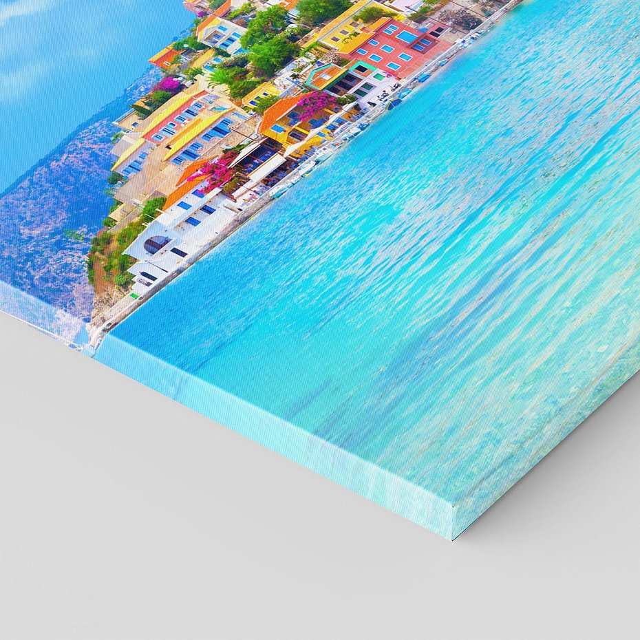 Obraz na płótnie 40x40 - Urok greckich wysp nad morzem - Grecja, morze