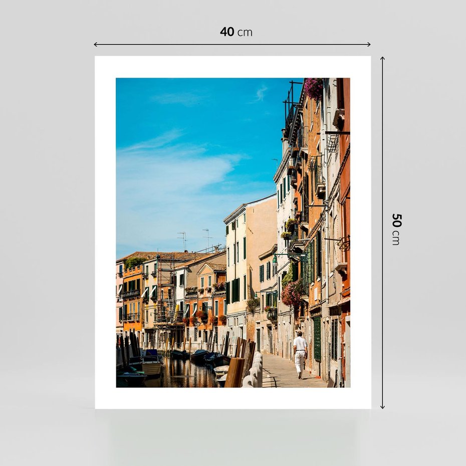 Plakat bez ramy 40x50 - Magia Miejskiego Krajobrazu - uliczka, perspektywa