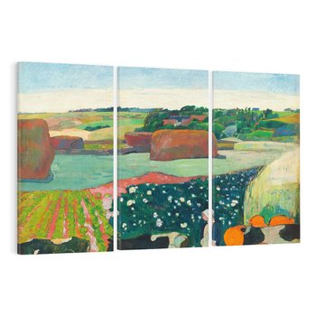 Obraz na płótnie 120x80 - Haystacks in Brittany 1890, Paul Gauguin - Reprodukcja - reprodukcja, obraz na płótnie