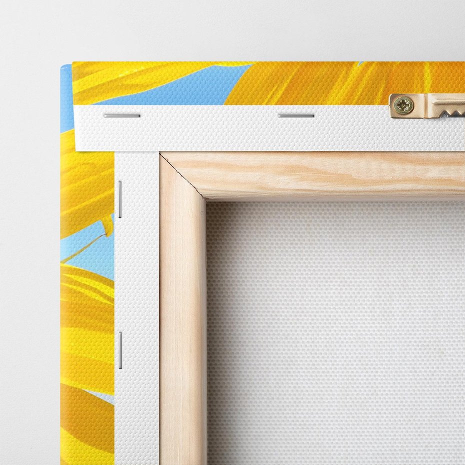 Obraz na płótnie 100x70 - Słoneczniki w naturalnym otoczeniu - słonecznik, natura