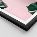 Plakat w ramie 30x40 - Minimalizm Natury - minimalizm, liście monstery - rama czarna