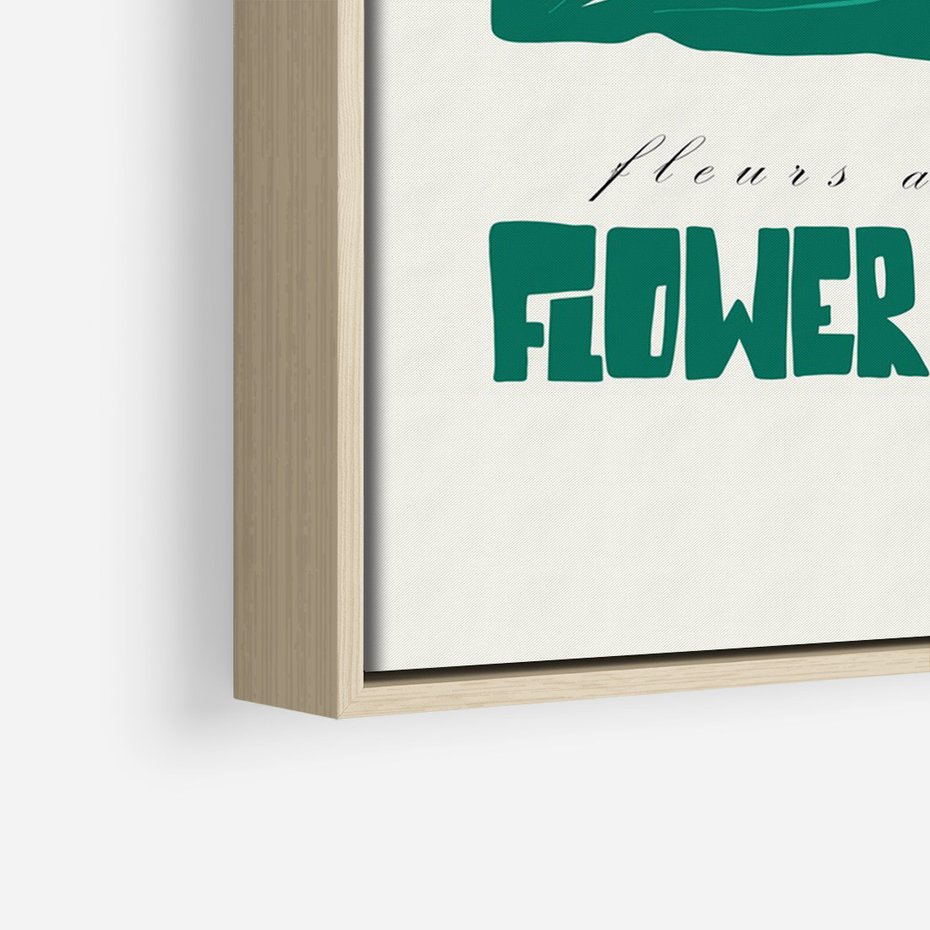 Obraz w ramie 70x100 - Retro Inspiracja - minimalistyczna kwiatowa kompozycja, pastelowe kolory - rama drewno