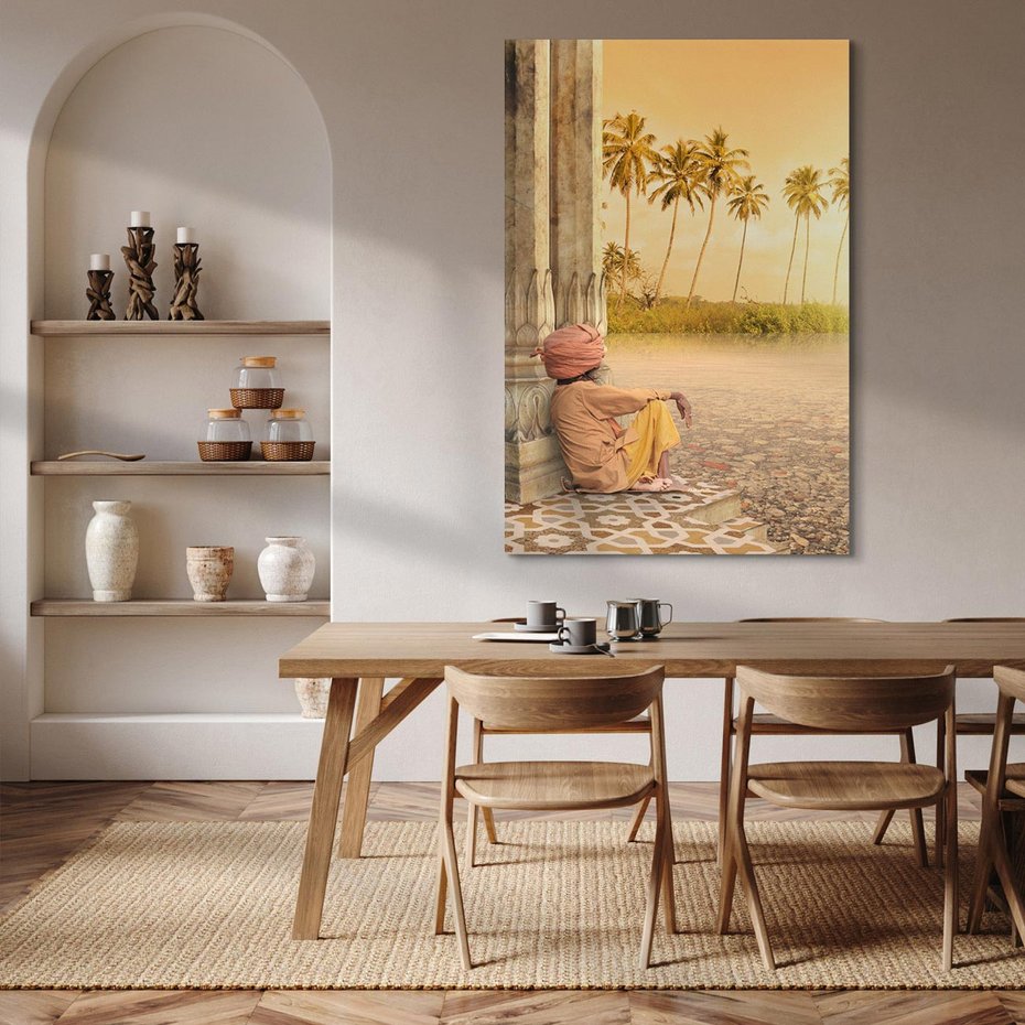 Obraz na płótnie 80x120 - Duch Indyjskiej Yogi - Indie, Azja