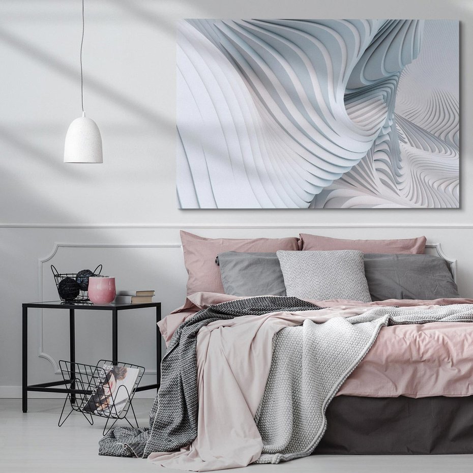 Obraz na płótnie 70x50 - Abstrakcyjne Przestrzenie - geometria, 3D