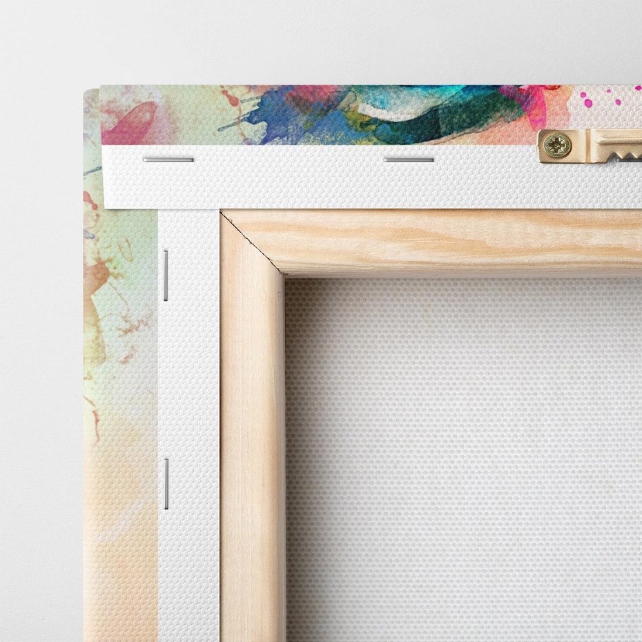 Obraz na płótnie 50x50 - Kobieta Abstrakcja Twarz - kobieta, abstrakcja