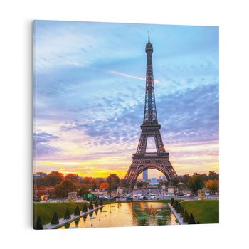 Obraz na płótnie 70x70 - Francja: romantyczny Paryż - Francja, Paryż