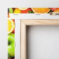 Obraz na płótnie 80x80 - soczysta symfonia smaków - owoce, jabłka