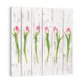Obraz na płótnie 40x40 - Kwintesencja Piękna - kwiaty, tulipany