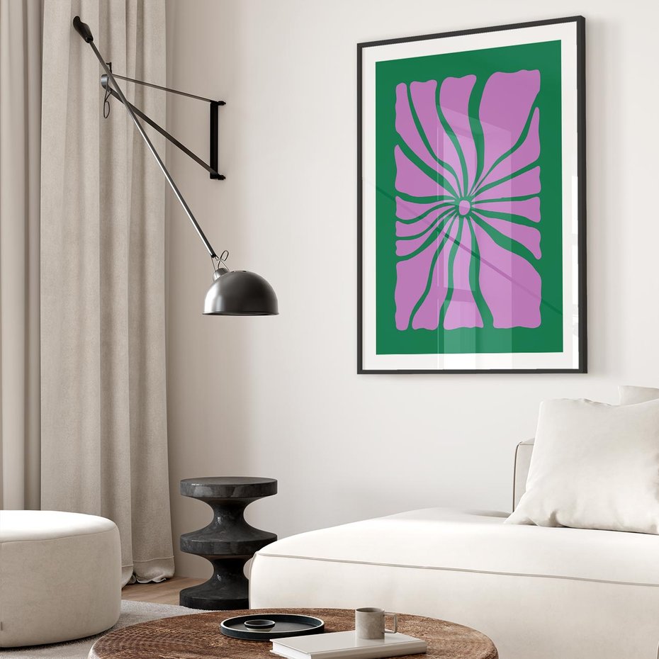 Plakat bez ramy 40x50 - Bezczasowe Impresje - abstrakcyjny plakat, boho styl