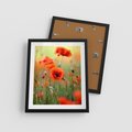 Plakat w ramie 40x50 - Makowa Pasja - maki, kwiaty - rama czarna