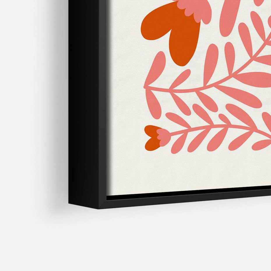 Obraz w ramie 50x70 - Taniec komplementarnych barw - kwiaty, pastelowe kolory - rama czarna