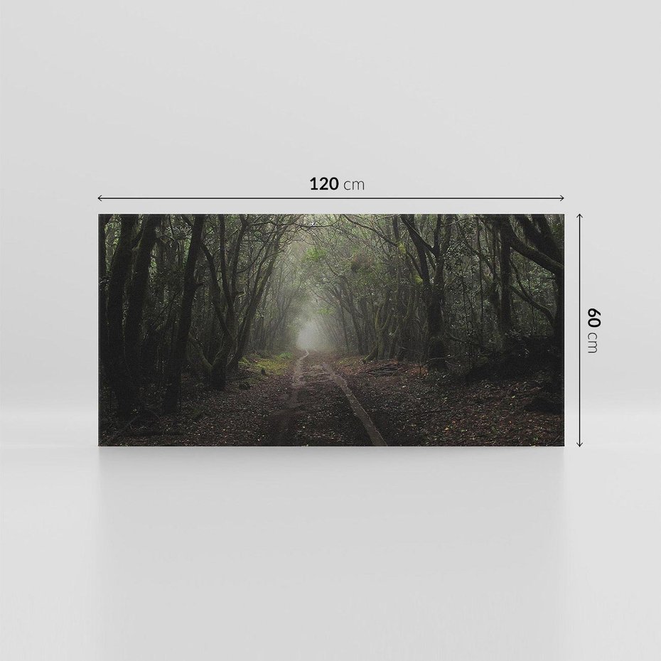 Obraz na płótnie 120x60 - Urok Drogi - las, droga
