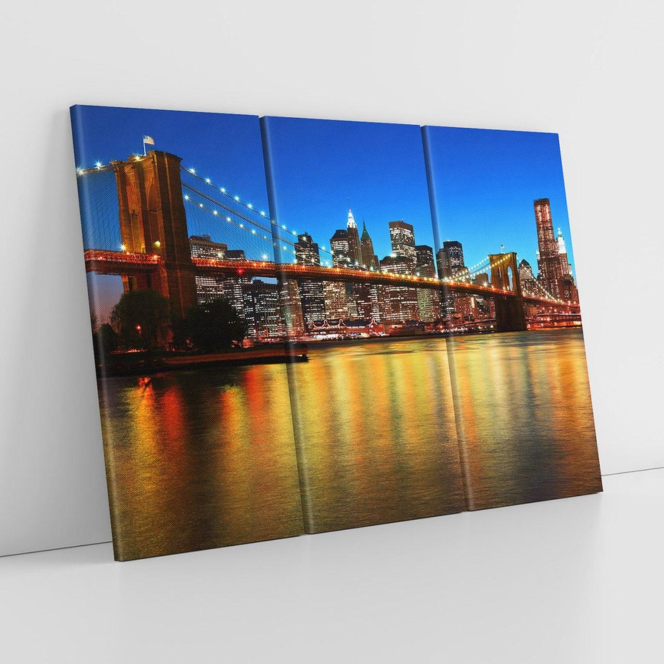 Obraz na płótnie 120x80 - Symbol nowojorskiego krajobrazu: most Brooklyn - most, NY