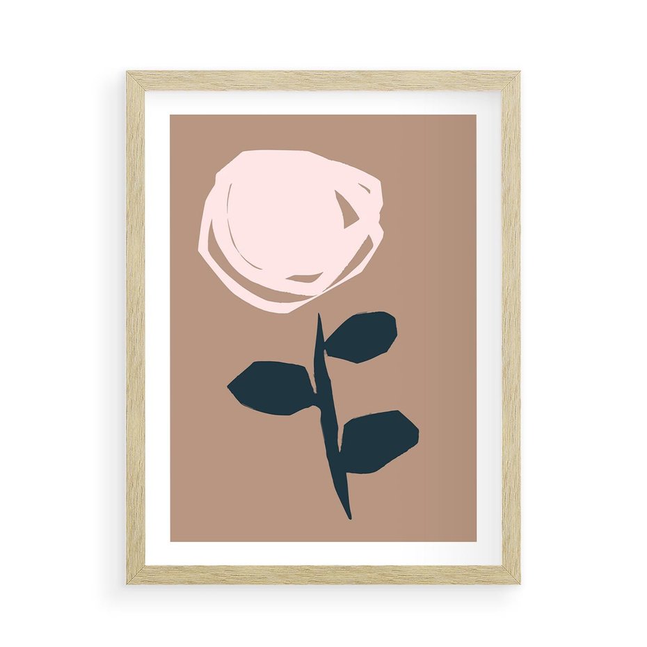 Plakat w ramie 50x70 - Niewytłumaczalne - abstrakcyjny obraz, plakat - rama drewno