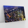 Obraz na płótnie 100x70 - Nocne miasto w USA: Niezwykłe światła - miasto, noc