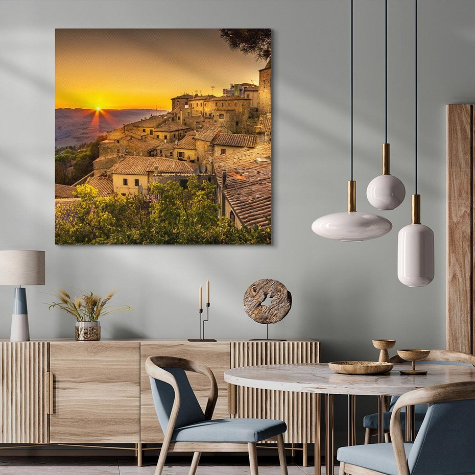 Obraz na płótnie 30x30 - Urok włoskiej przyrody - toscania, Włochy