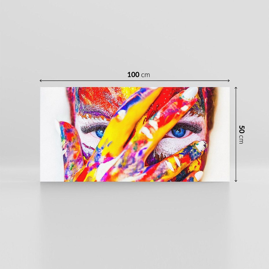 Obraz na płótnie 100x50 - Abstrakcyjna Magia Ciała - Bodypainting - abstrakcja, bodypainting