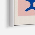 Obraz w ramie 70x100 - Delikatne Plamiste Refleksje - abstrakcja, nowoczesny plakat - rama biała