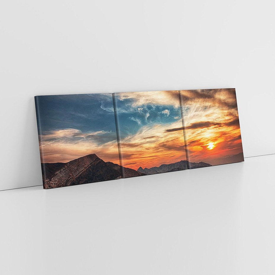 Obraz na płótnie 120x40 - Górski pejzaż w harmonii - góry, krajobraz