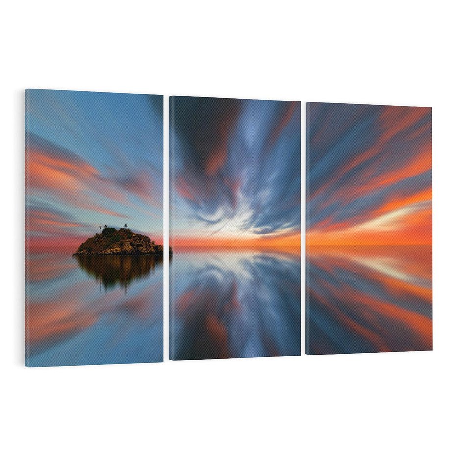 Obraz na płótnie 120x80 - Love - Sercem Do Ciebie - morze, woda