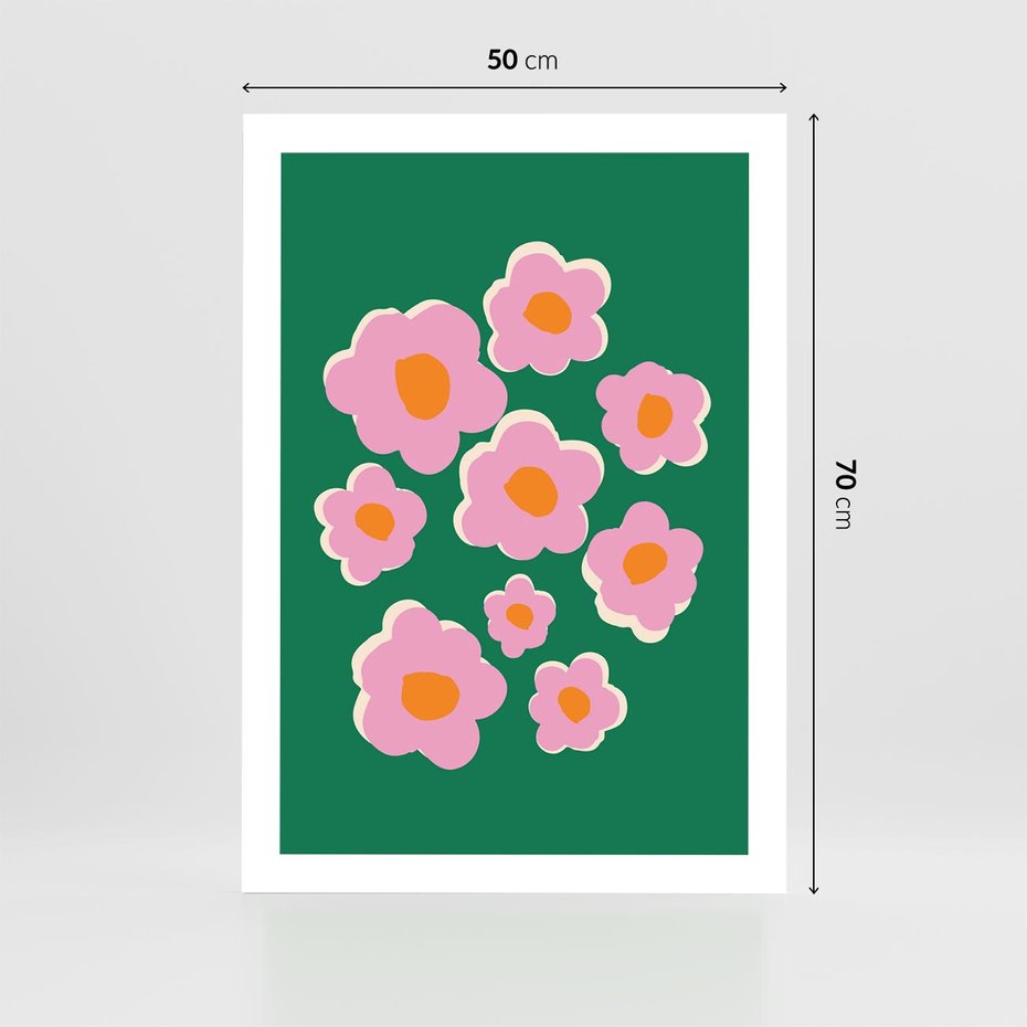 Plakat bez ramy 50x70 - Przenikające Refleksje - abstrakcyjny plakat, boho styl