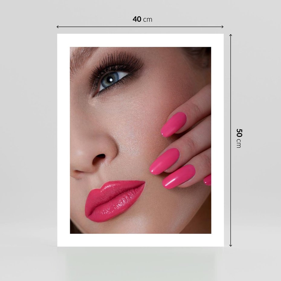 Plakat bez ramy 40x50 - Usta, manicure, spa: kobieca harmonia - usta, manicure