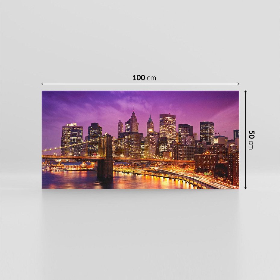 Obraz na płótnie 100x50 - Nowy Jork: miasto nieprzespanych nocy - New York, USA
