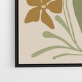 Obraz w ramie 70x100 - Subtelność Utajona - nowoczesny plakat, roślinność - rama czarna