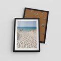 Plakat w ramie 30x40 - Harmonia plażowego morza - plaża, morze - rama czarna