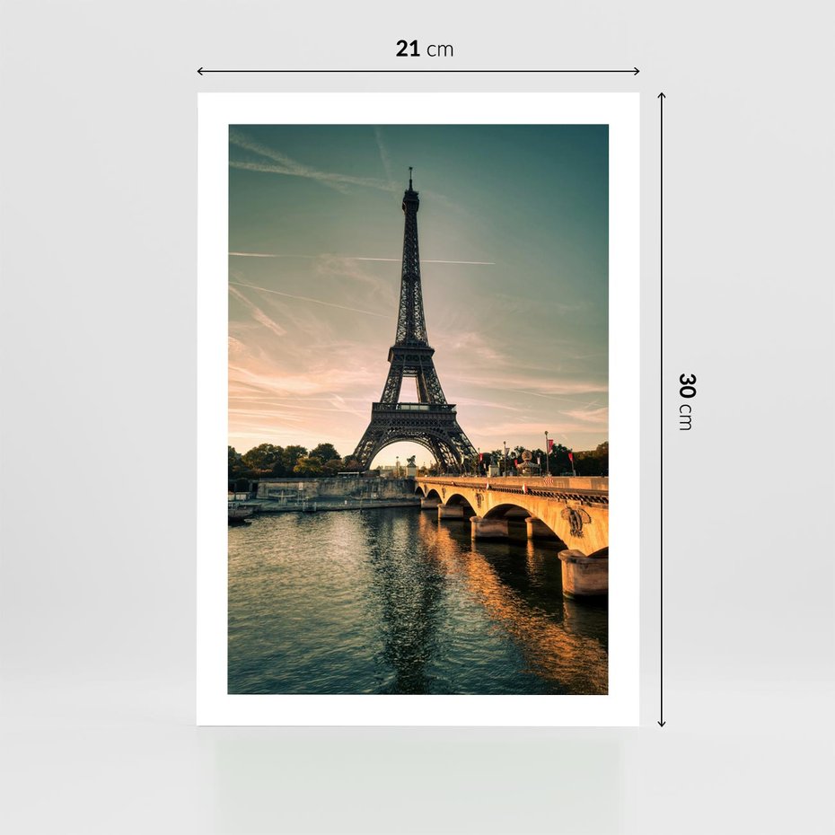Plakat bez ramy 21x30 - Paryski Szczyt - Paryż, wieża