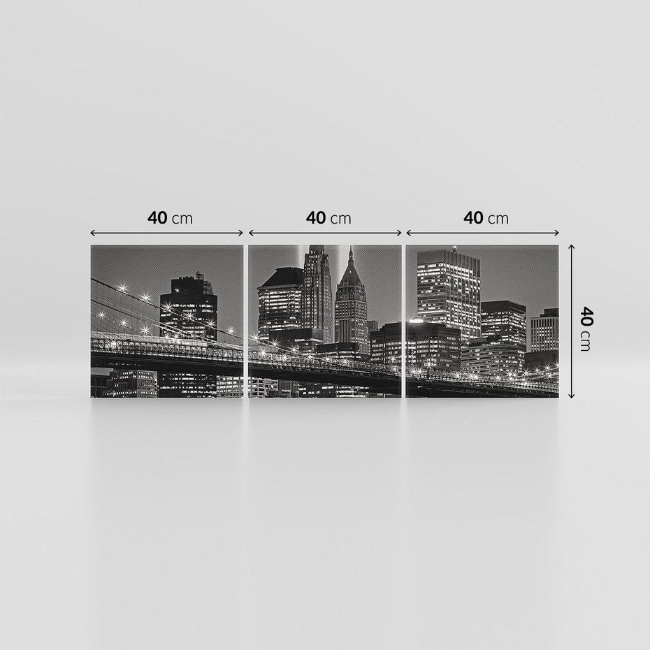 Obraz na płótnie 120x40 - Miasto ożywione nocą - miasto, noc