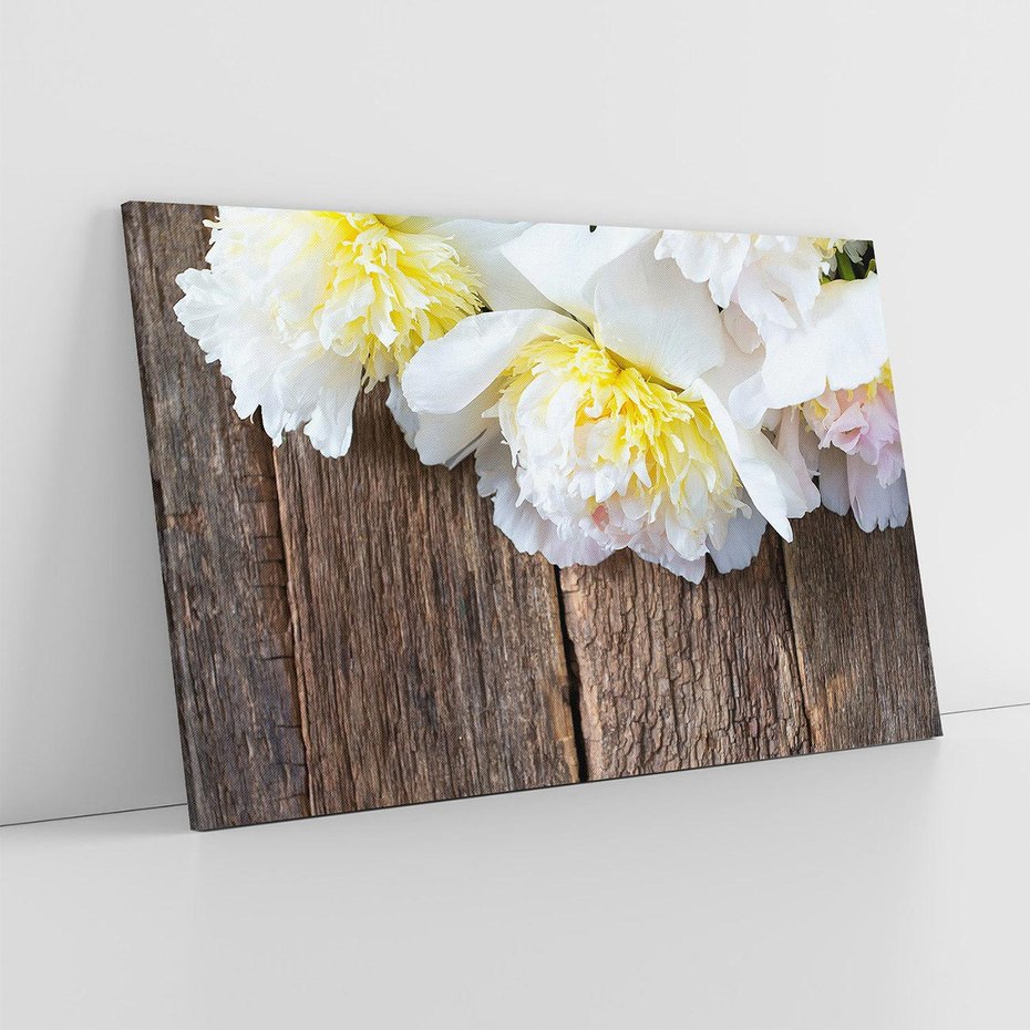 Obraz na płótnie 100x70 - Relaksująca Harmonia - kwiaty, spa