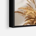 Obraz w ramie 50x70 - mpresyjne układy traw - boho, trawy - rama czarna