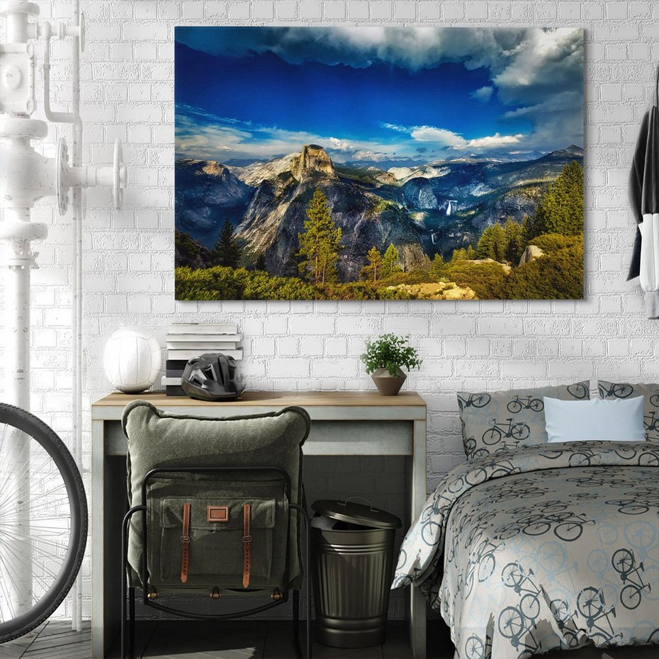 Obraz na płótnie 70x50 - Zaklęty las oaza spokoju - góry, las