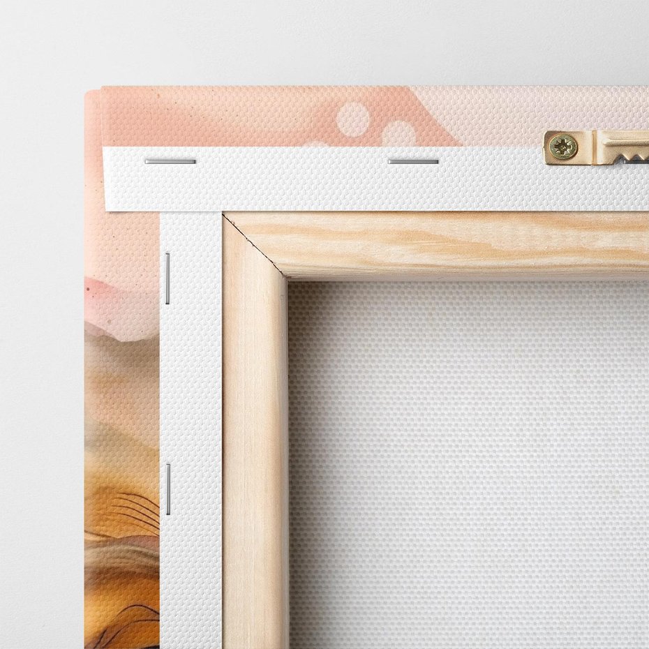 Obraz na płótnie 40x40 - Grafika Zachodu - nowoczesna grafika, odcienie pastelowe